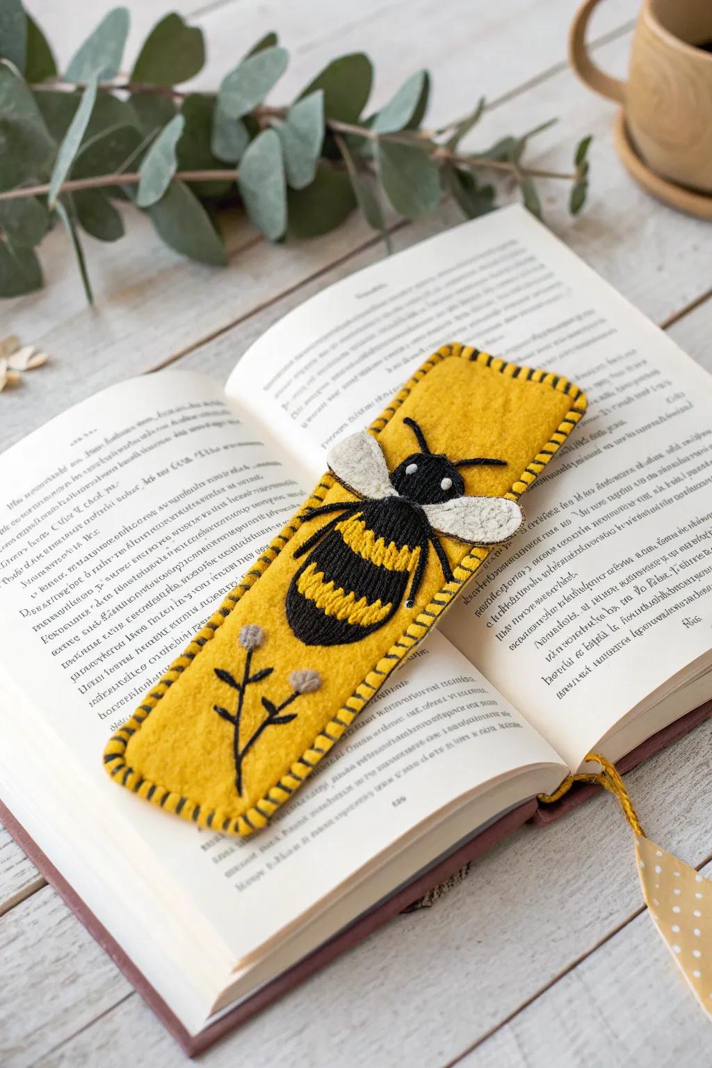 Infuse a flutter of ingenuity into your perusal with this delightful humblebee page marker!
