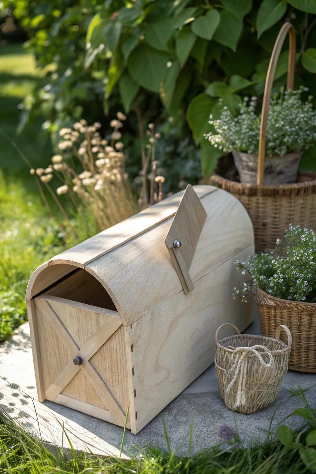 Inject a sense of nostalgia into your home with this charming envelope-shaped mailbox.