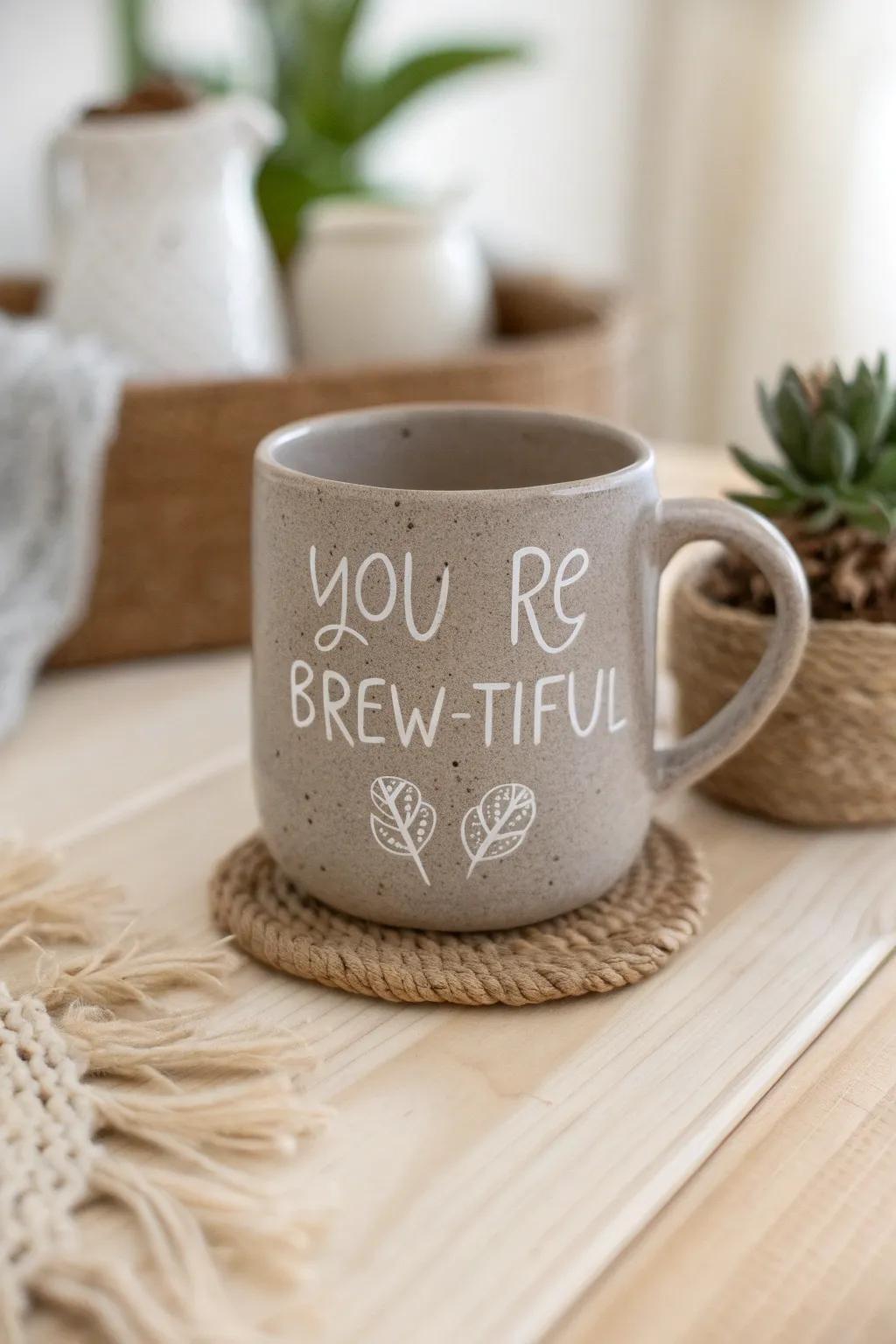 Appreciate the warmth of a heartfelt message each morning. #LoveLettersInAMug