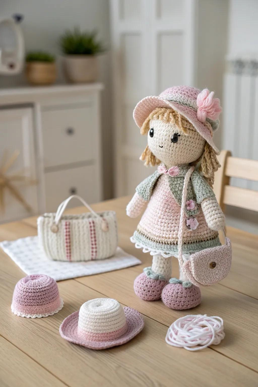 Uncover the allure of handmade weaving figurines with adaptable attire for endless ingenuity!