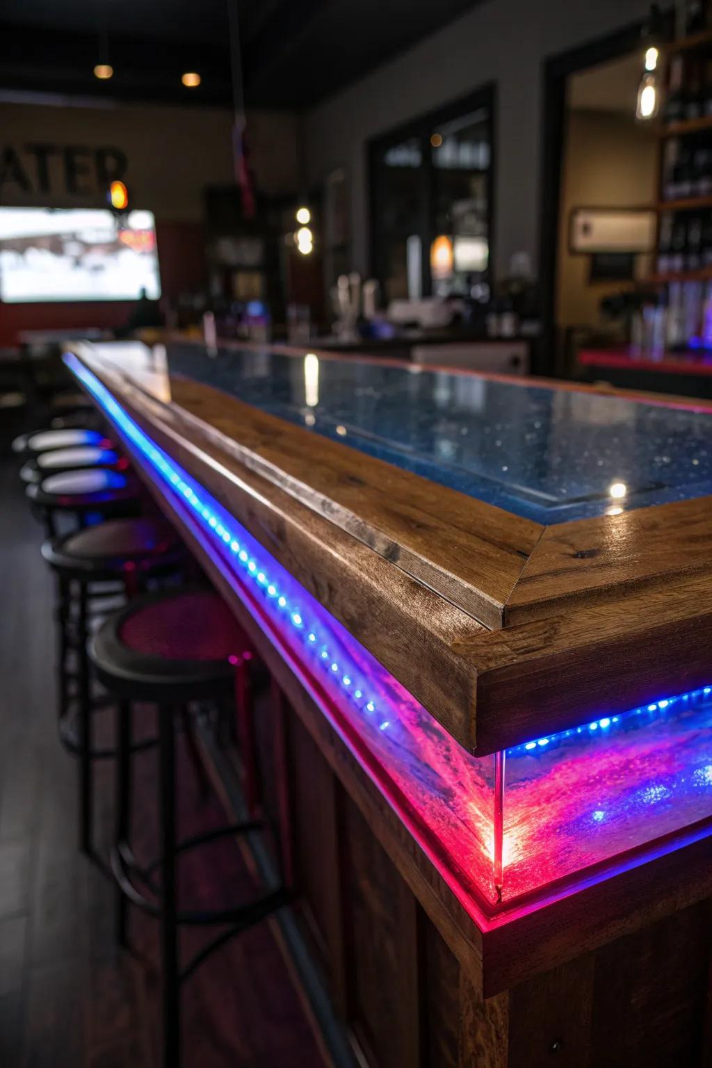 Renew your area with an epoxy surface that gleams with panache and skill.