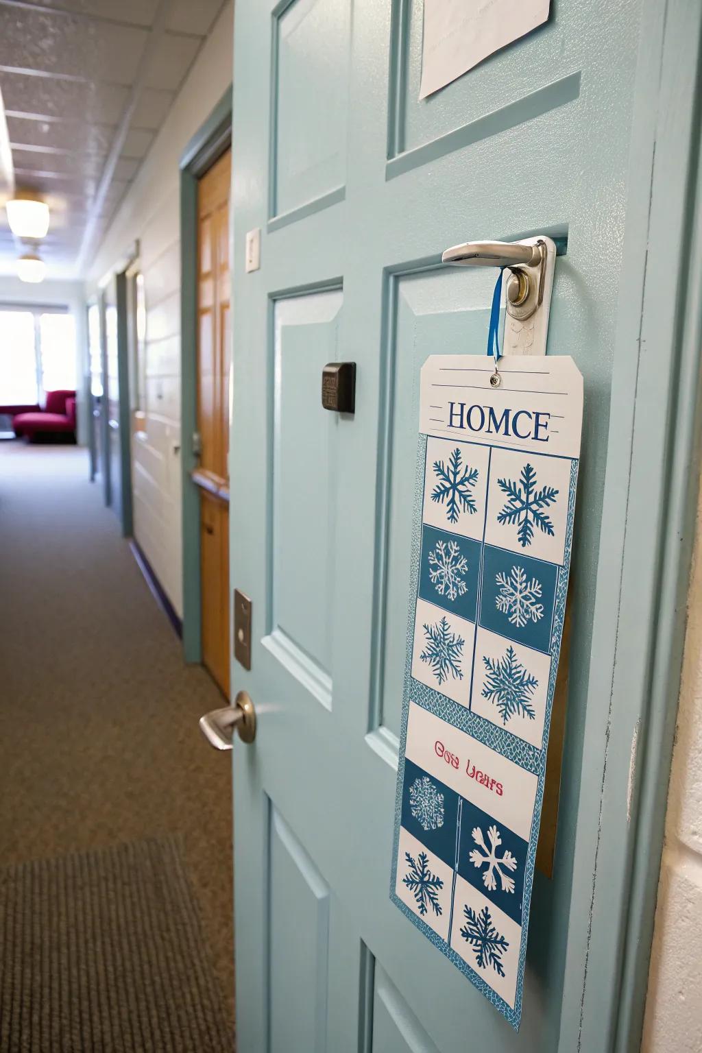 Seasonal name tags maintain your entrance decor current and engaging throughout the year.