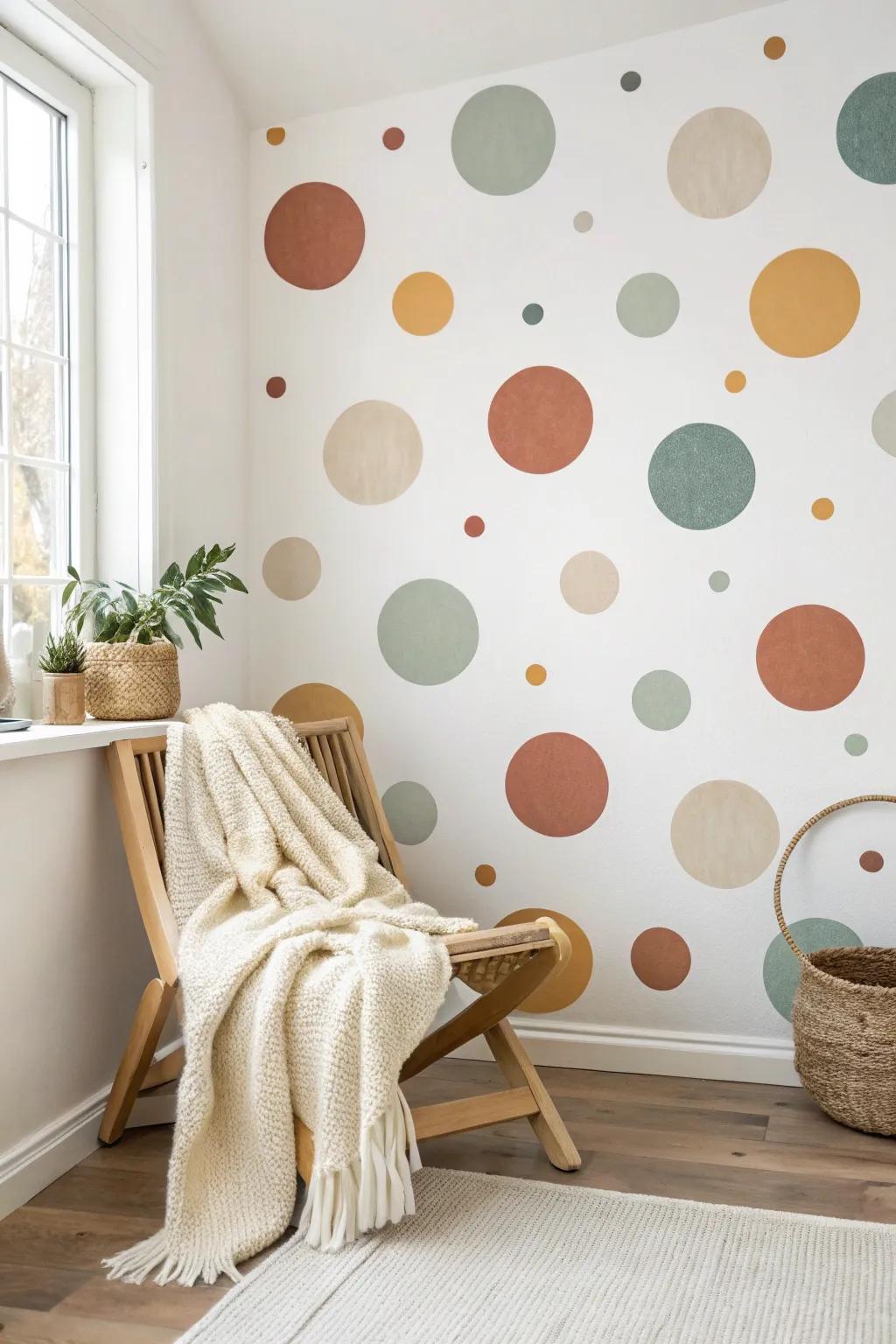 Enhance your area using amusing round marks to reflect a trace of Scandinavian appeal.