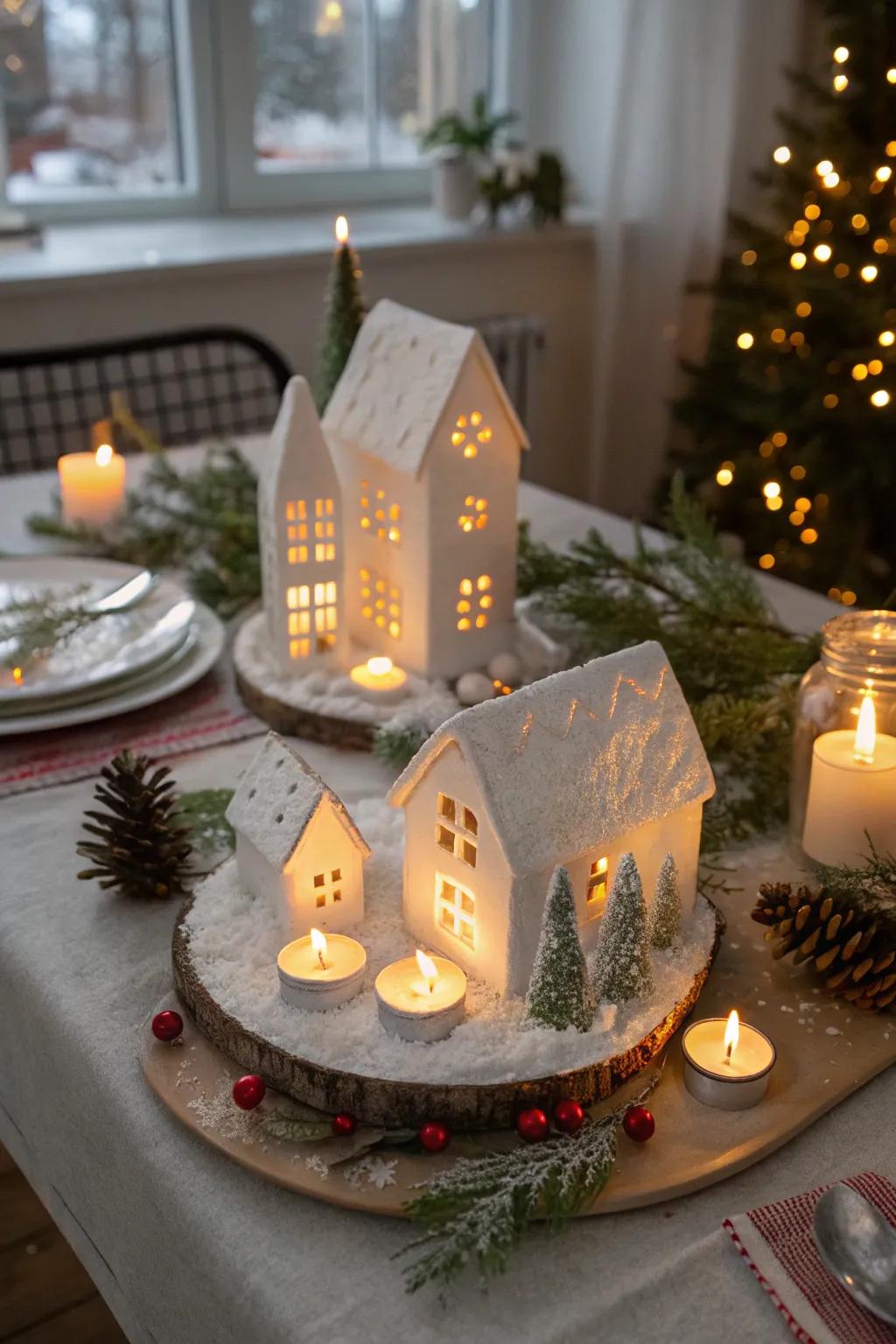 A radiant winter hamlet appends charm and heat to your table.
