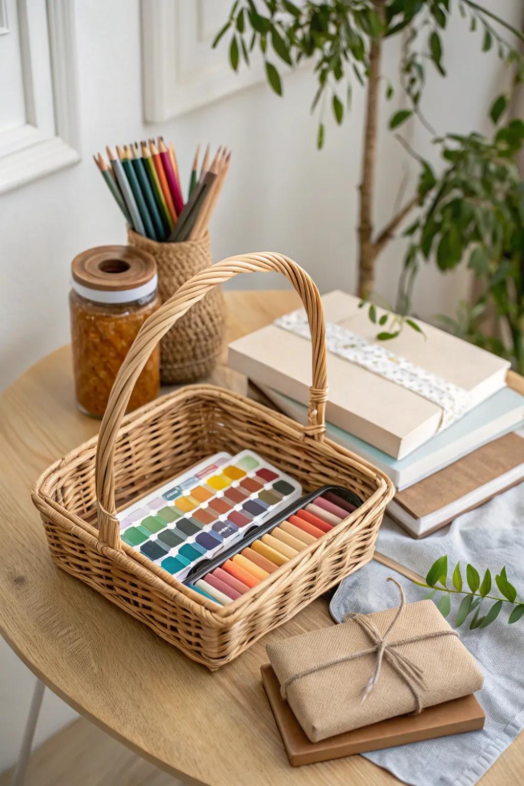 Unleash your creativity with our Artisan Ingenuity hamper - where art and imagination meet simplicity and beauty.