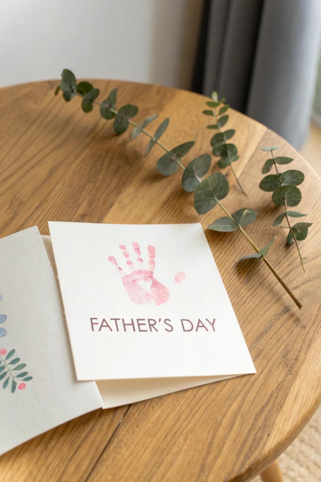 A heartfelt touch from tiny hands – the perfect Father's Day keepsake. 🌿💌