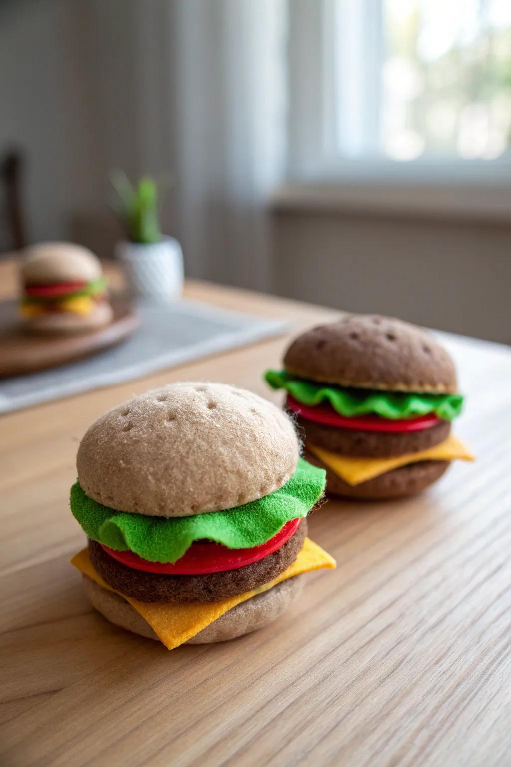 Fashion your personal mini felt hamburgers—where ingenuity converges artistry throughout each stitch!