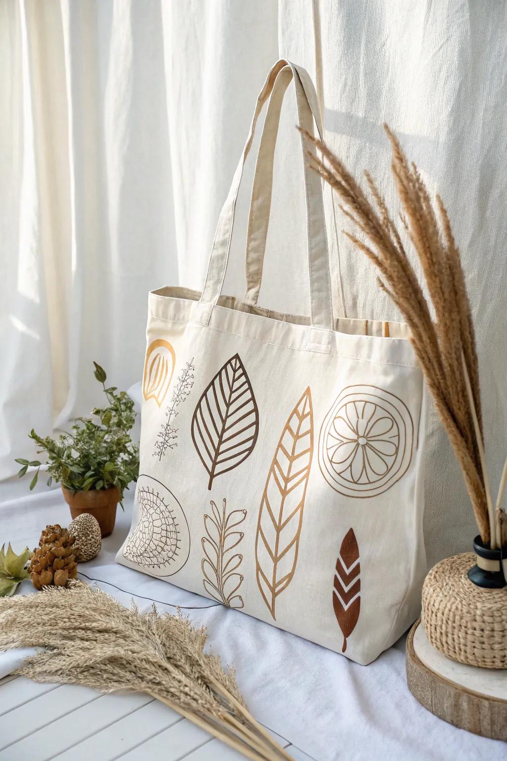 Wrap your gifts with elegance and sustainability using this chic reusable shopping carry, a perfect blend of style and practicality!
