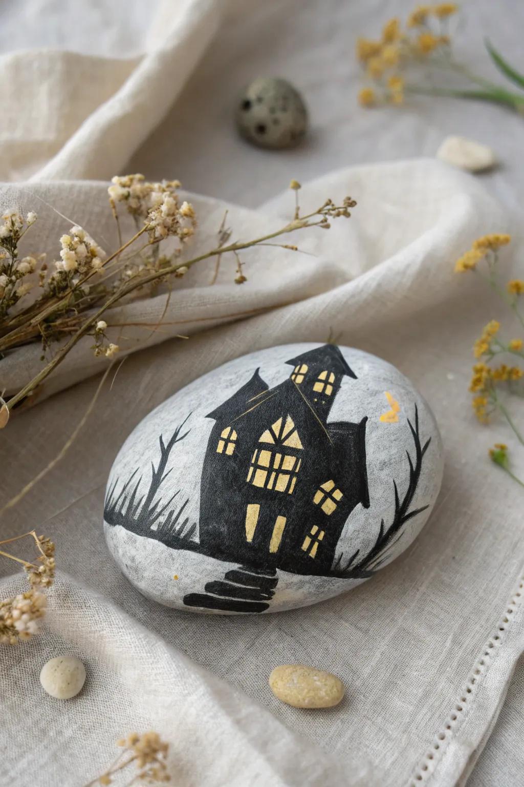 Embrace the spectral period using a dash of elegance. 🎃 #MinimalistHalloween #ScandiBohoDecor