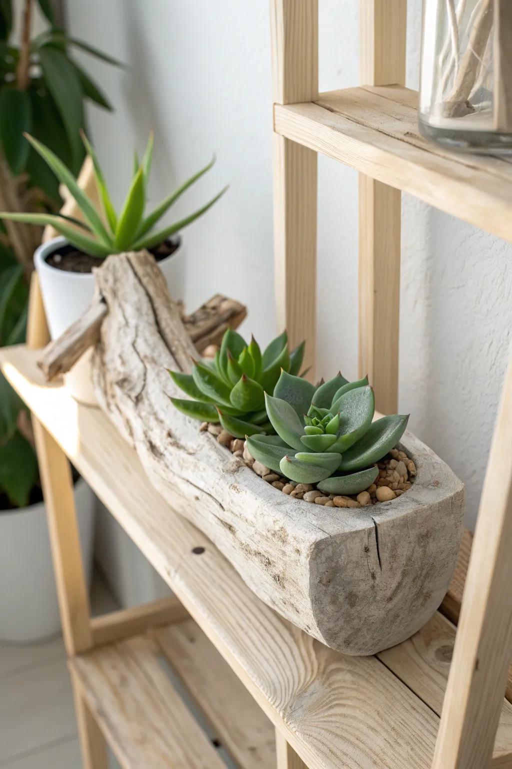 Convey the tranquility of the coast into your abode with this refined weathered wood seeder.