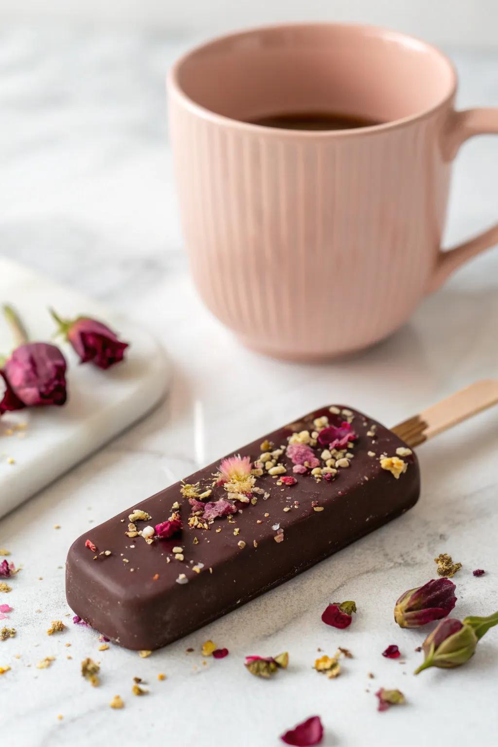Melt magic in a mug with this artisanal hot chocolate lolly!