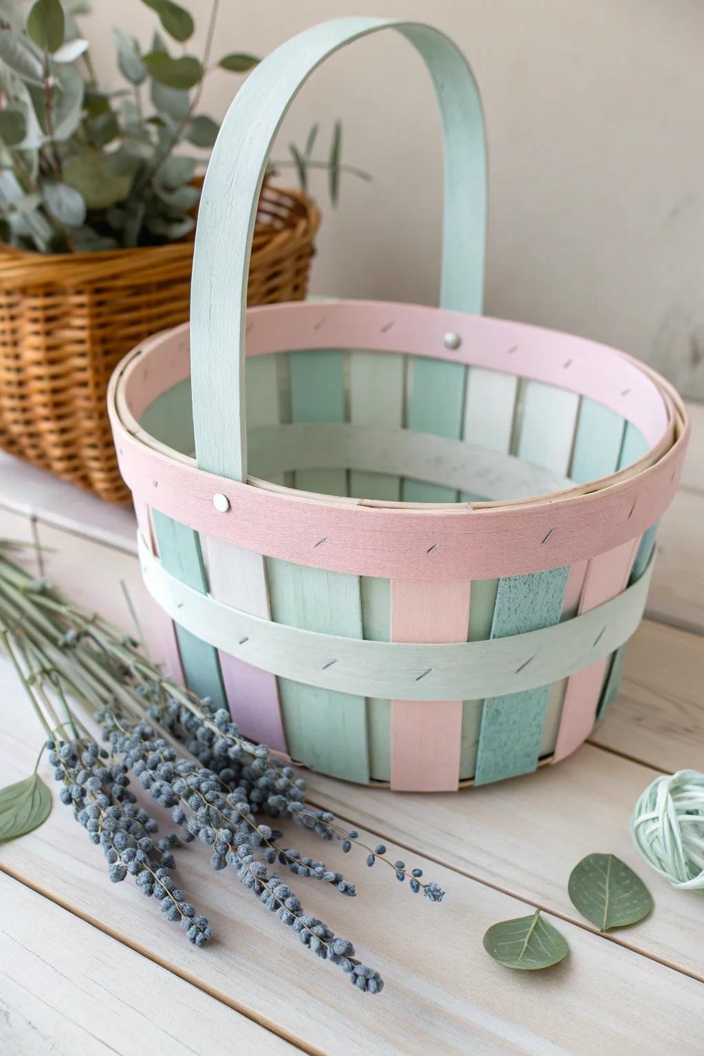 Transform ordinary into extraordinary with a simplistic DIY artisan rod basket, impeccable for a dash of Easter elegance.