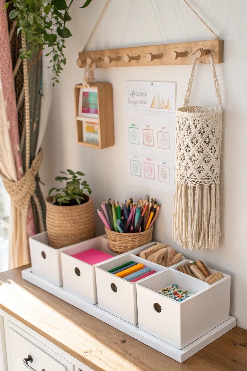 Inspire inventiveness with a gorgeously arranged kids' art point. Simplicity aligns with flair!