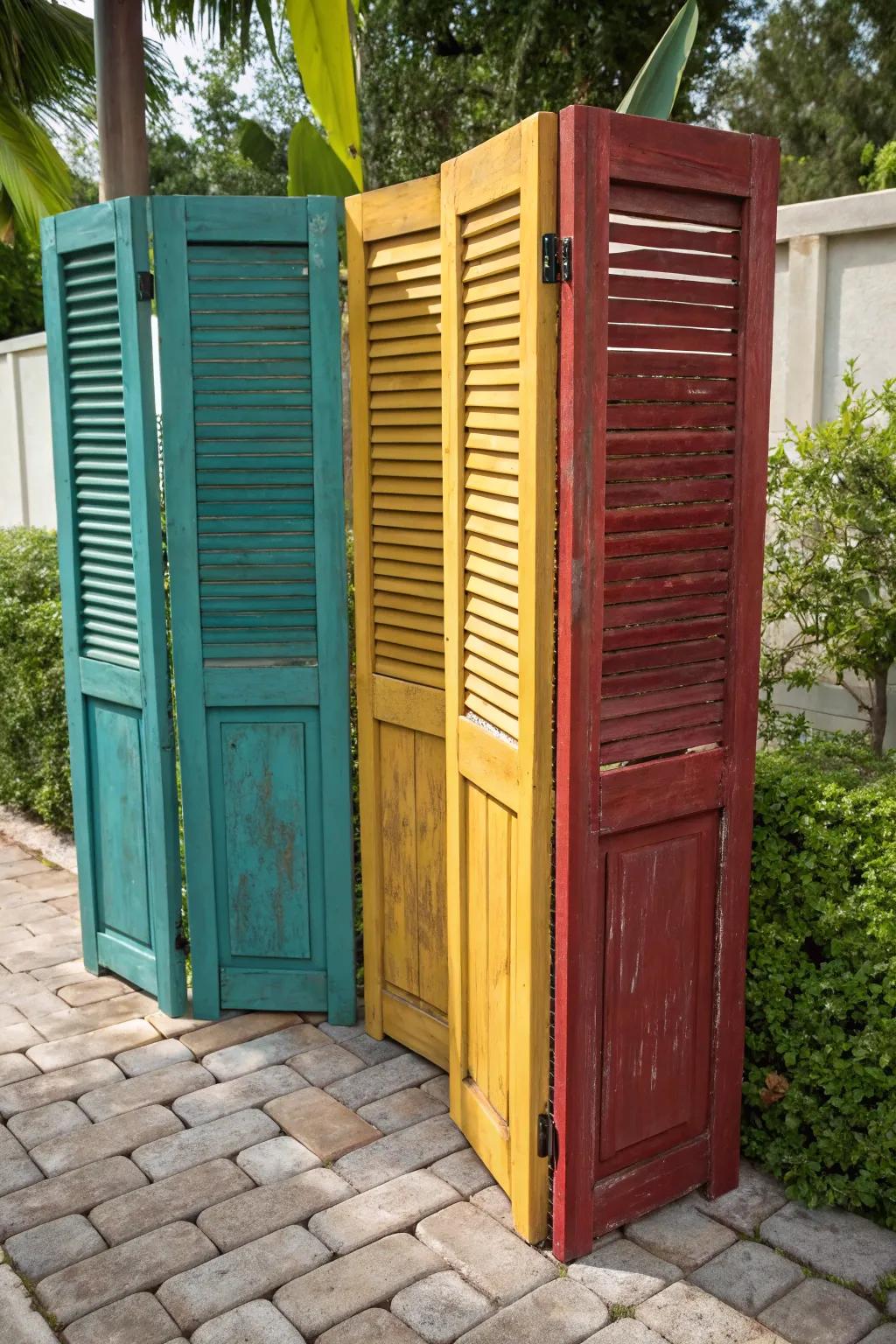 Redesign your setting with dynamic repurposed panes designed for a singular and appealing privacy fence.
