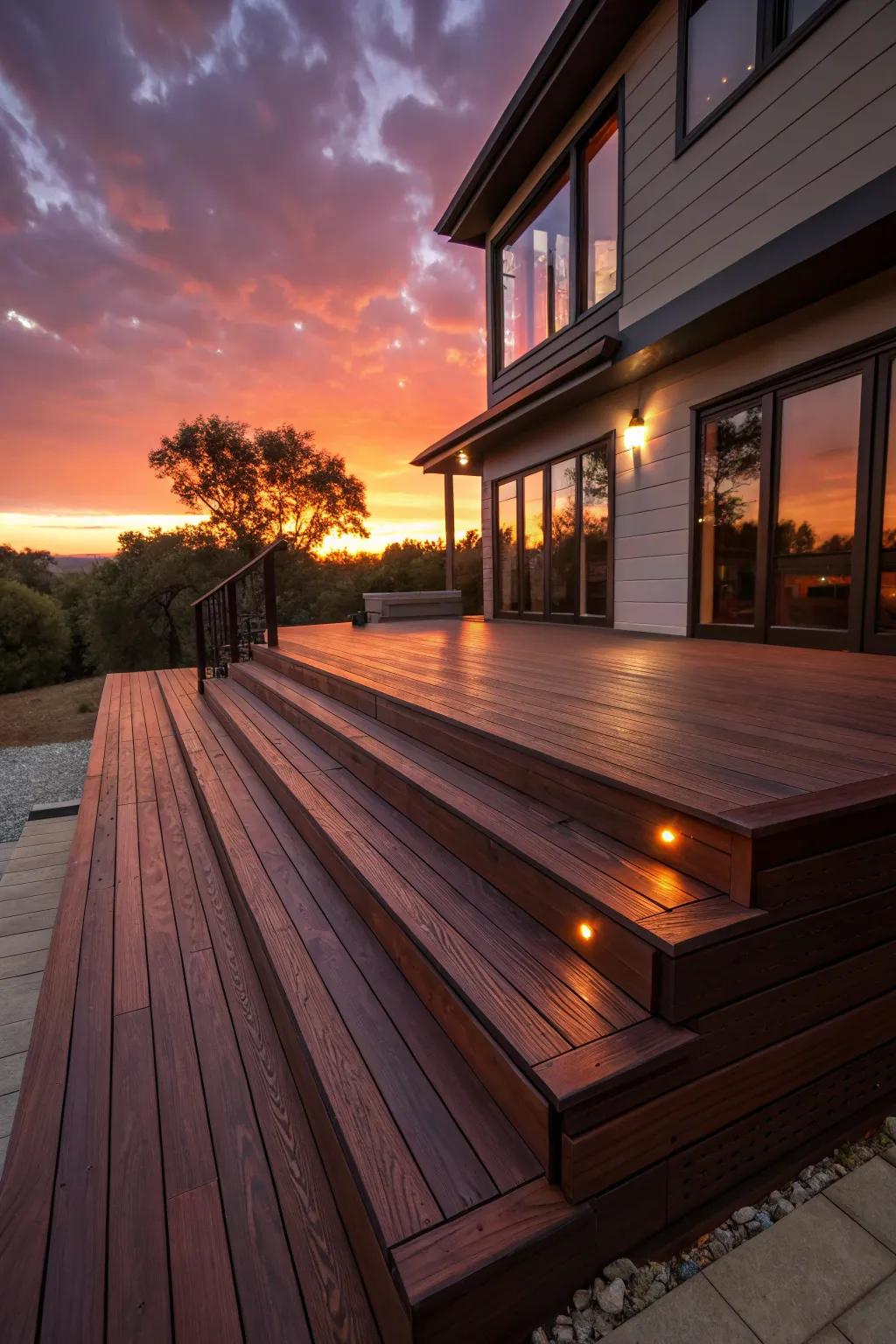 Turn your outdoor area with a stunning tiered deck style, where handcrafting meets affordability.