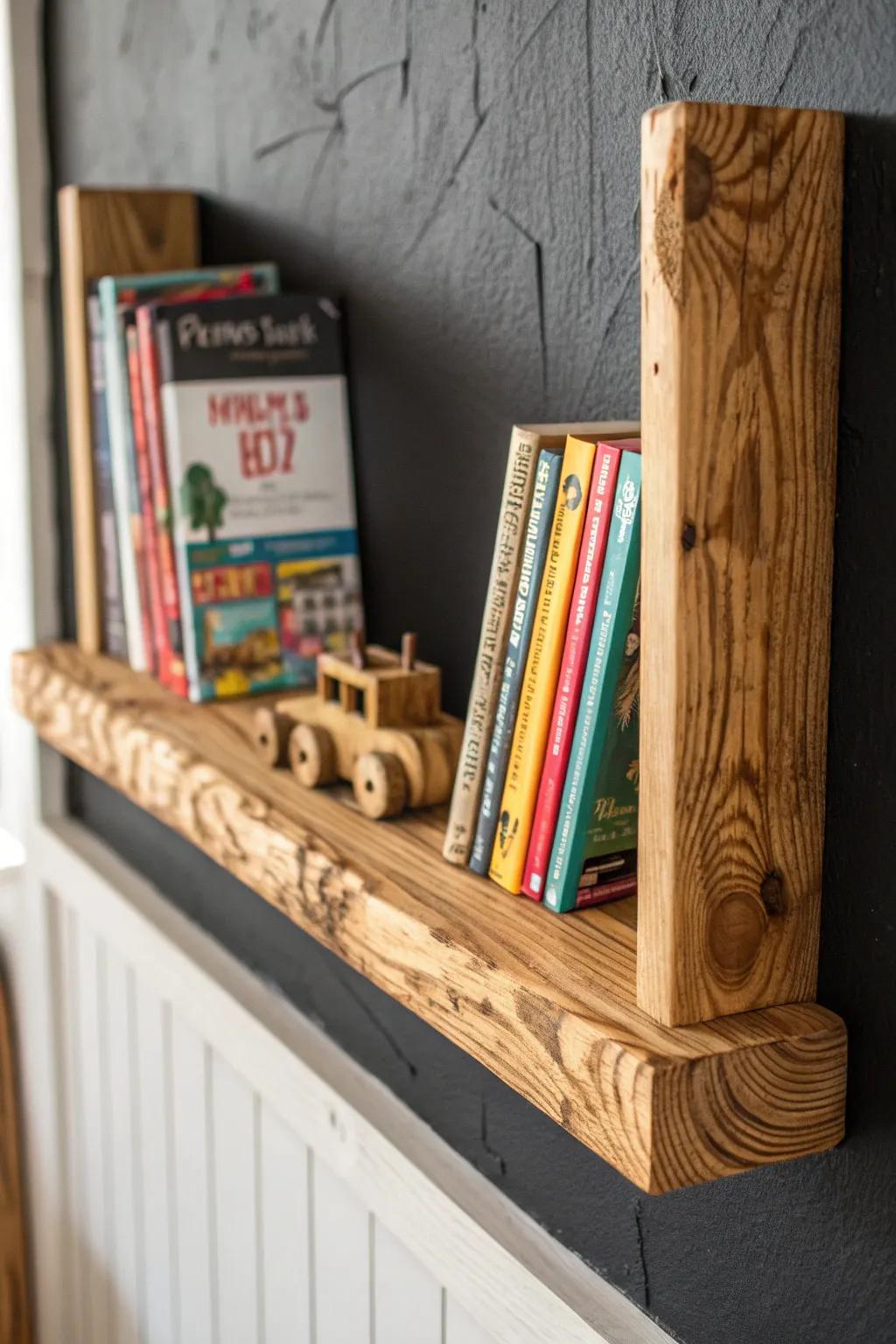 Display your skills via a handcrafted timber ledge—a quintessential project for aspiring carpenters!