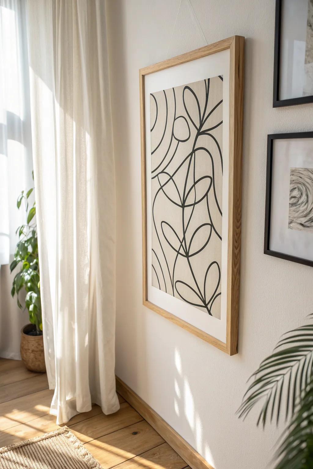 Embrace the art of spontaneity with intuitive doodles that transform into captivating wall art.