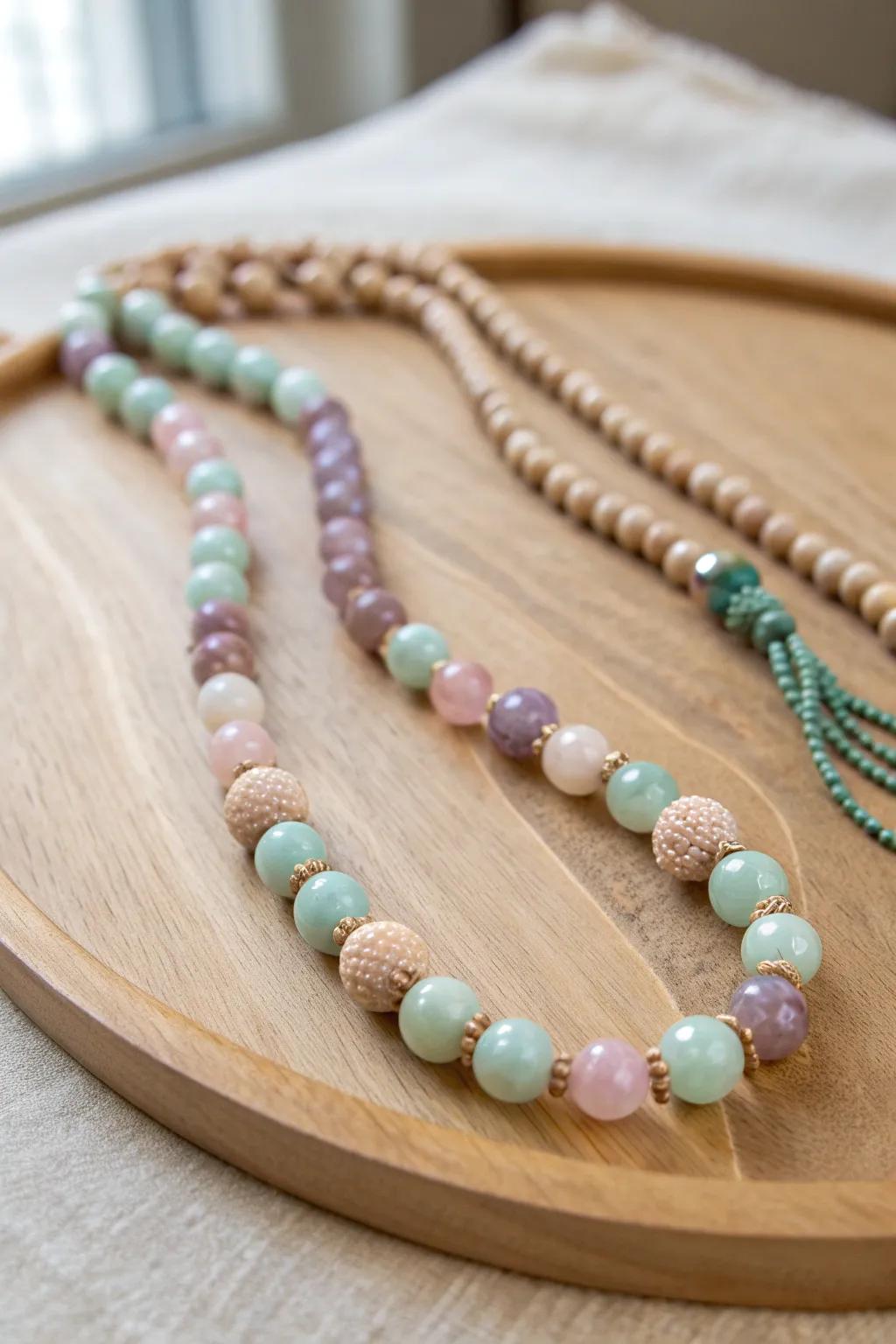 Embrace the elegance of simplicity with handcrafted beaded jewelry. #MinimalistChic #BohoBeauty