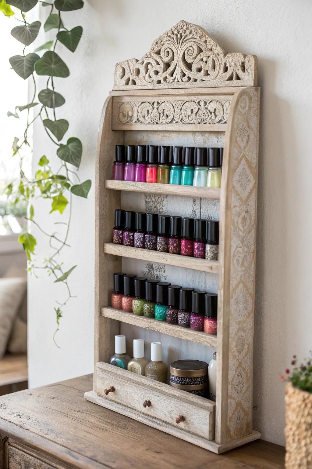 Transform antiquarian acquisitions into fashionable enamel presentations accompanied by a bohemian convolution 🌿💅✨