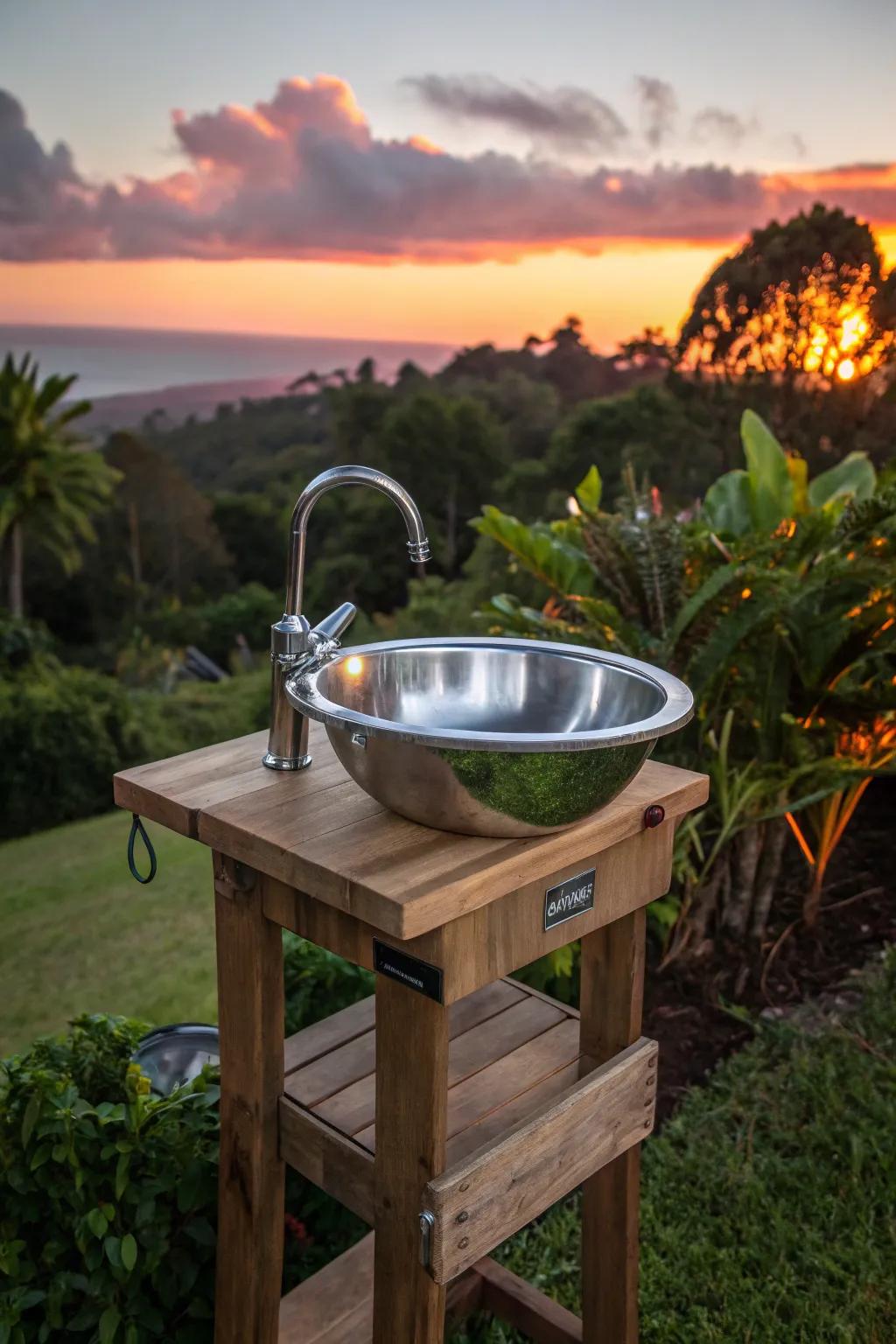 Enhance your outdoor gatherings with a stylish, versatile transportable basin that brings function and flair to any setting.