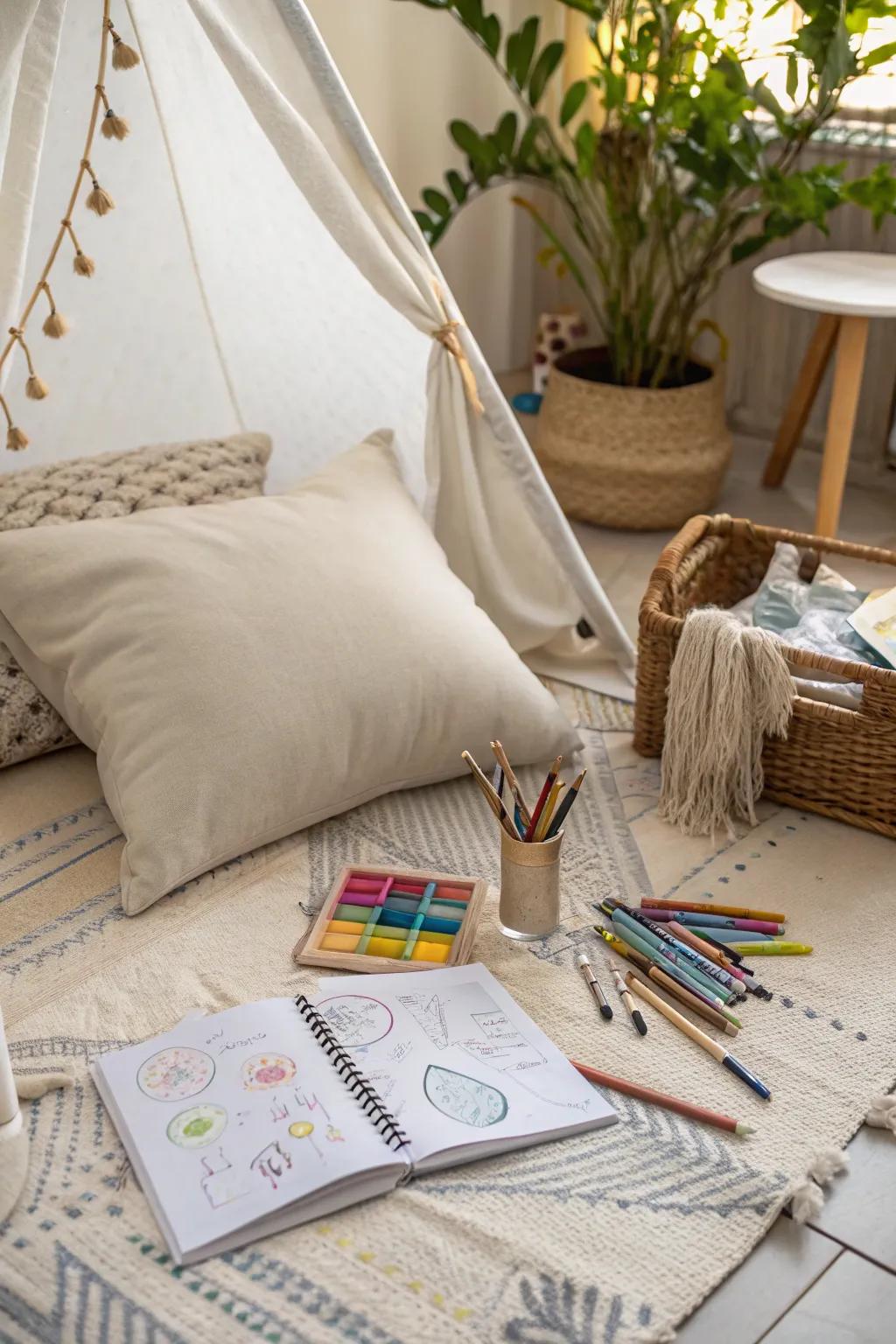 Discover artistic inspiration within your artisan creation fort, a sanctuary where innovation intertwines with solace.