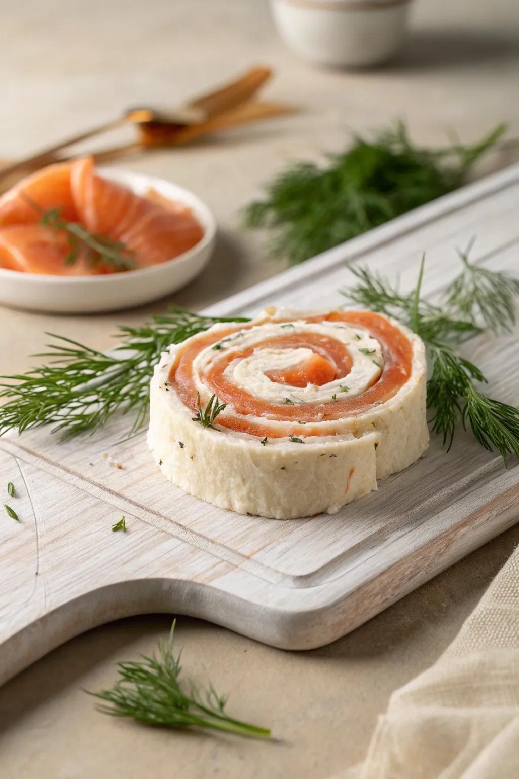 Elevate your brunch with these elegant cured fish rolls – a seamless fusion of simplicity and sophistication.