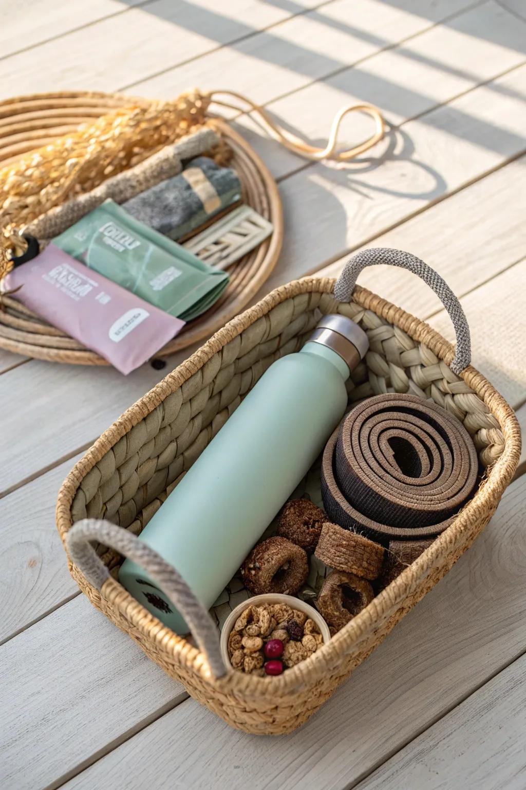 Embrace wellness with style: The perfect Physical Well-being Basket for a healthy lifestyle!