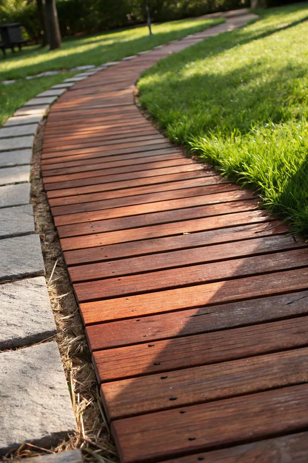 Transform your side yard with a handcrafted path that is a show of beauty and charm.