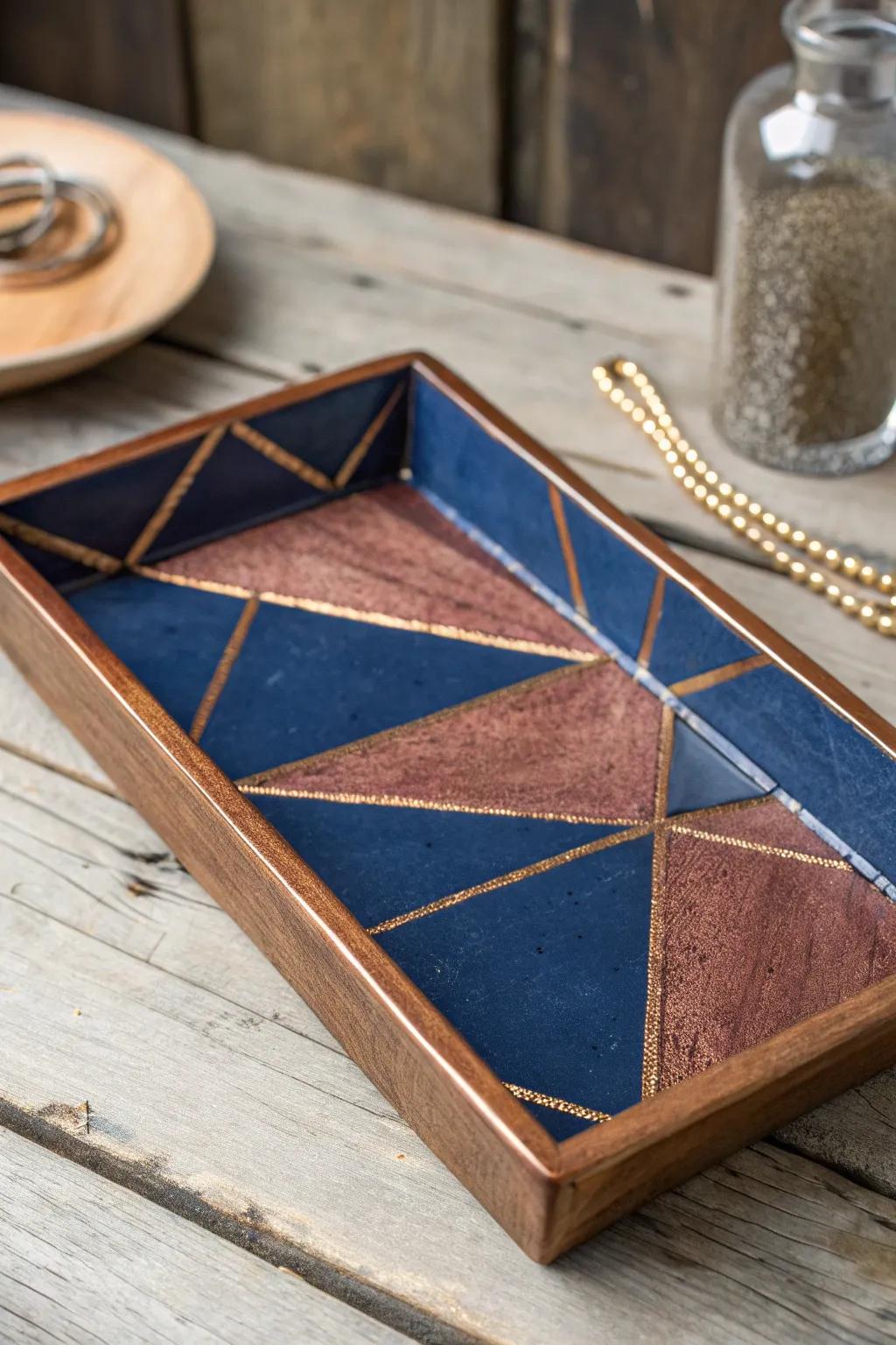 Elevate your space with a handcrafted jewelry tray that doubles as art.