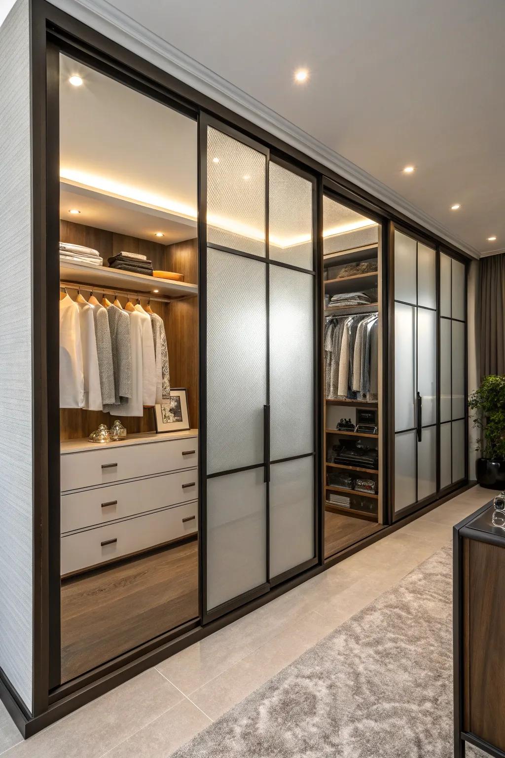 Select door designs that enhance your room’s aesthetics.