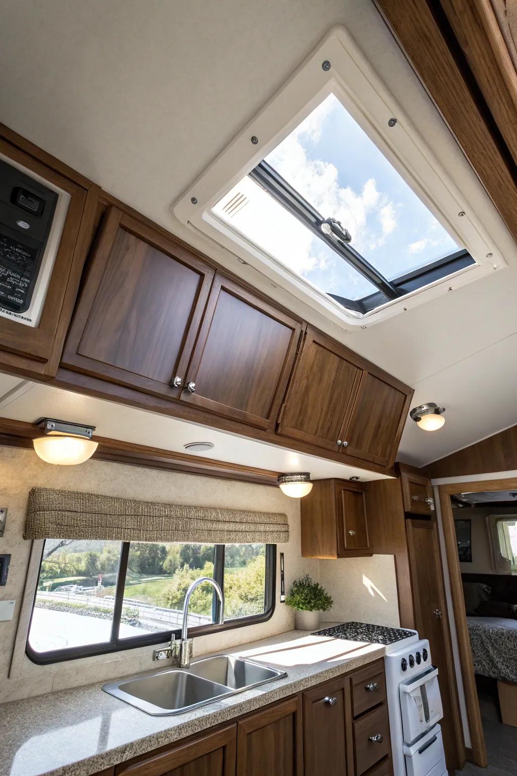 Transform your fifth wheel with the influence of light – allow the sun to inspire your space.