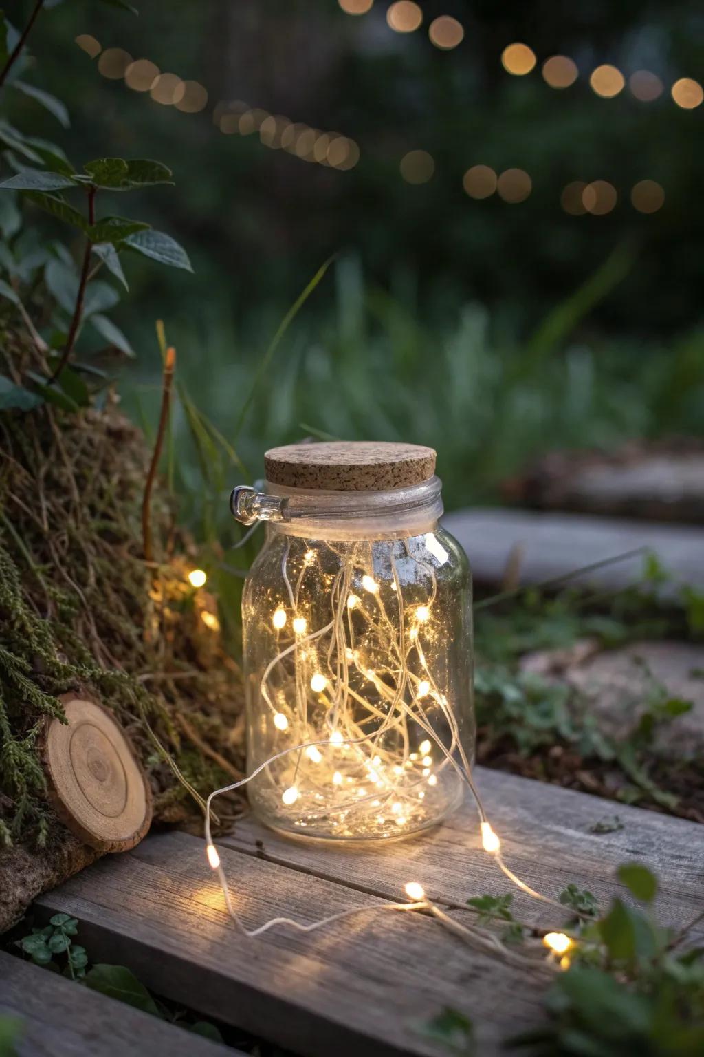 Enchant your garden with the magical radiance of solar firefly jars.