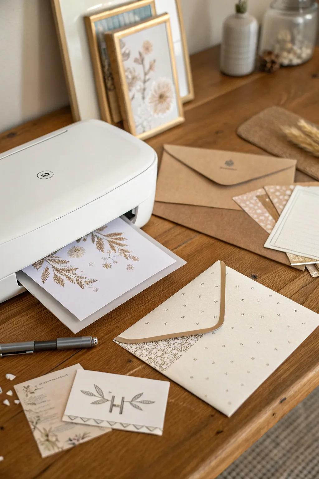 Enhance your correspondence by employing personalized stationery produced quickly via thermal equipment. Embrace simplicity and innate appeal within each correspondence.