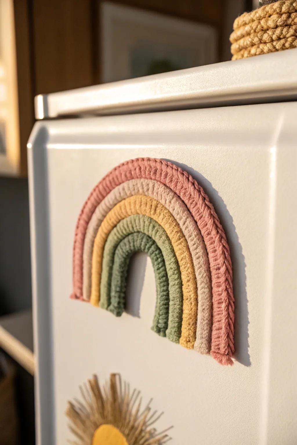Introduce some joy and plainness to your cooking area with this sweet flexible stick rainbow fastener.