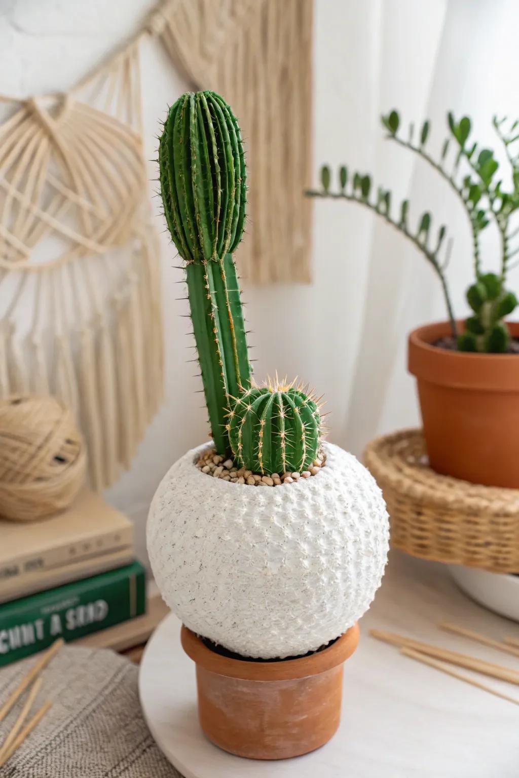 Bring a touch of the desert indoors with these charming toothpick cacti—no green thumb required!