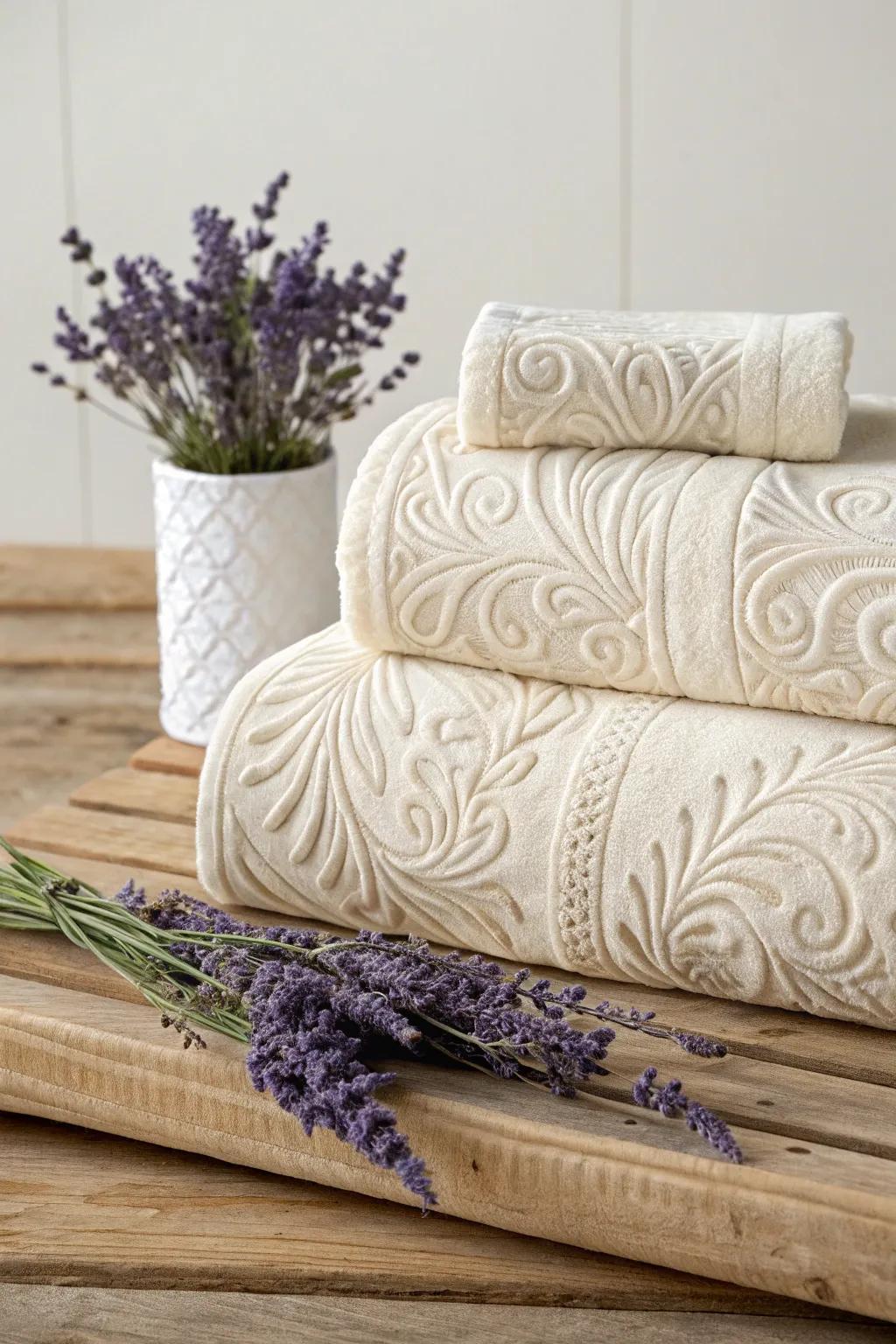 Elevate your present with refined embossed presentation that speaks of simplicity and sophistication.