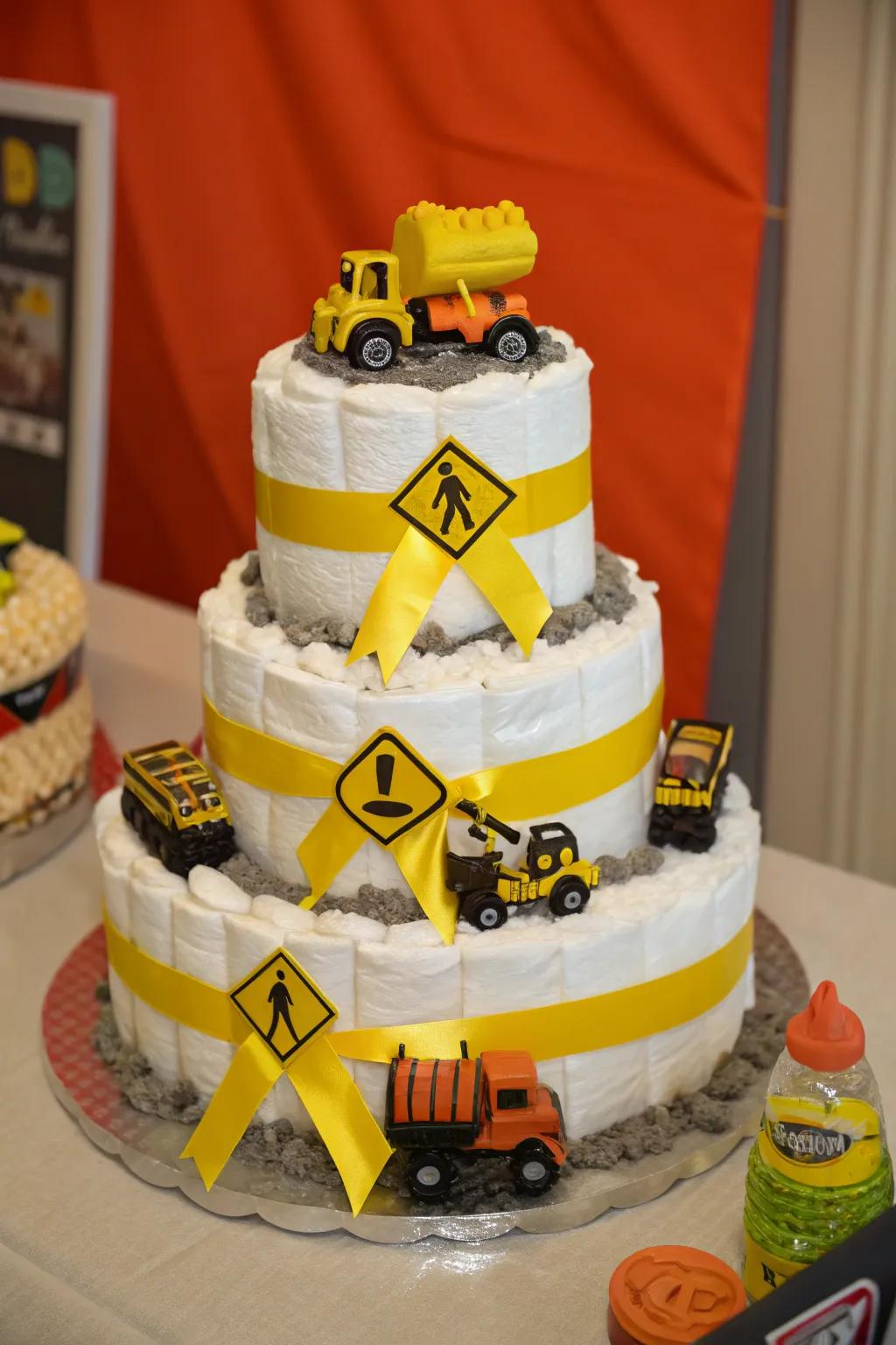 Cultivate dreams through this Roadworks Zone Diaper Assembly – where creativity links with skill.