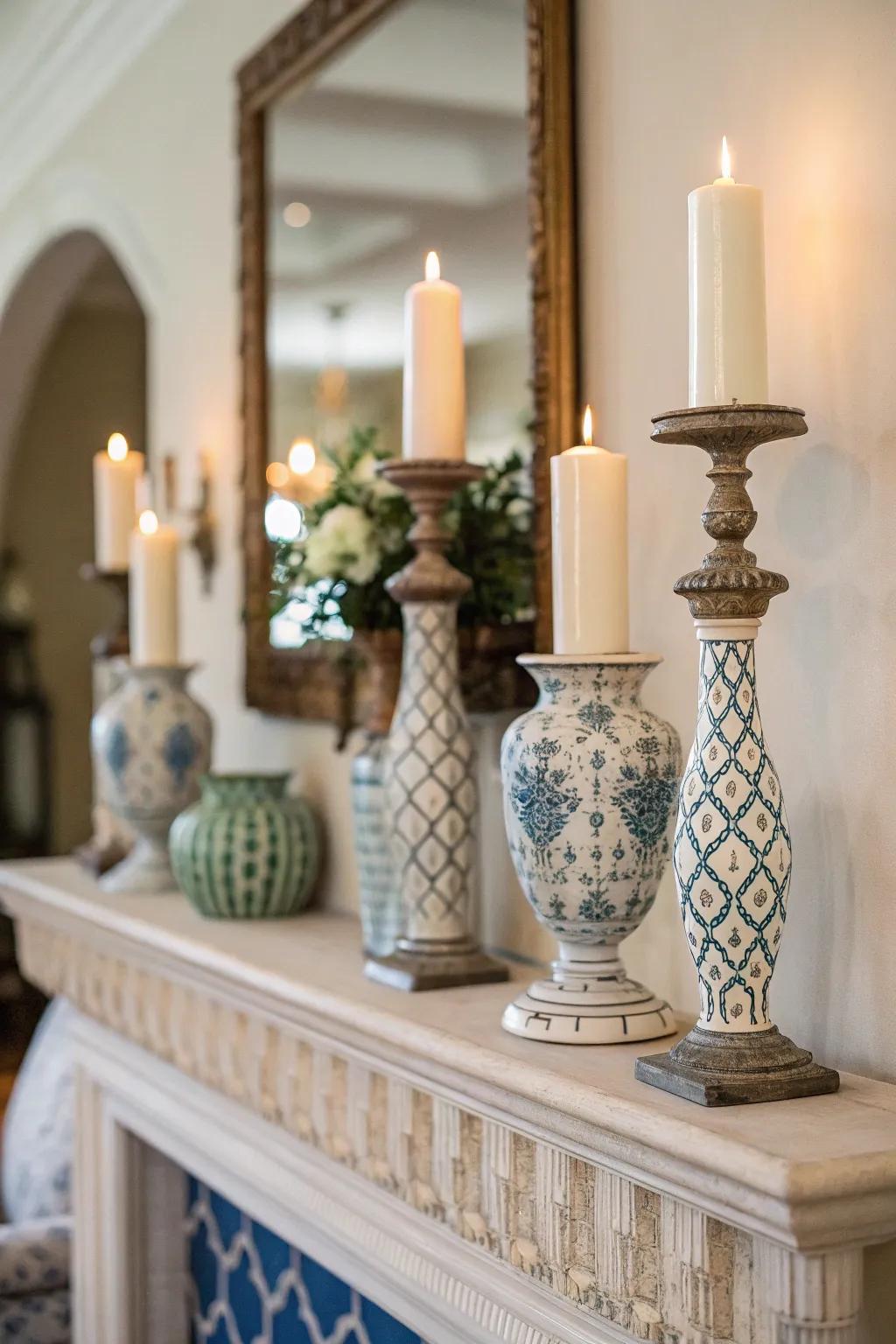 A balanced vignette enhanced by symmetrical elements.
