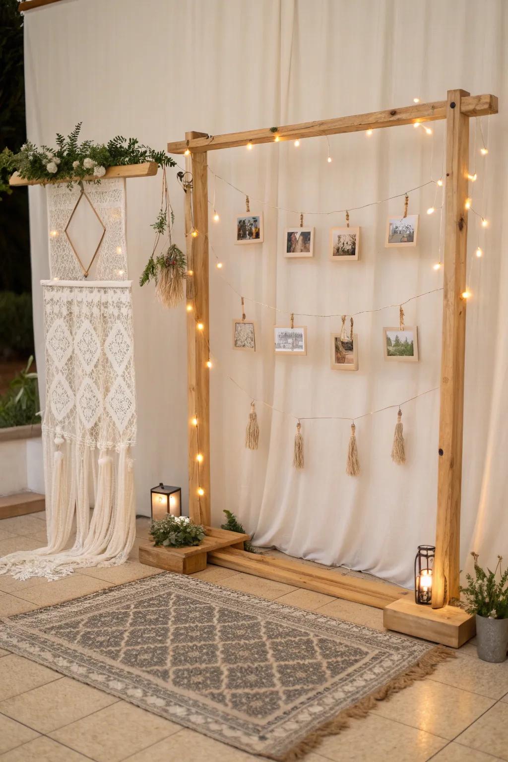 Capture your inventiveness and cherish the recollections at our vision board celebration with this minimalist boho-inspired photo showcase!