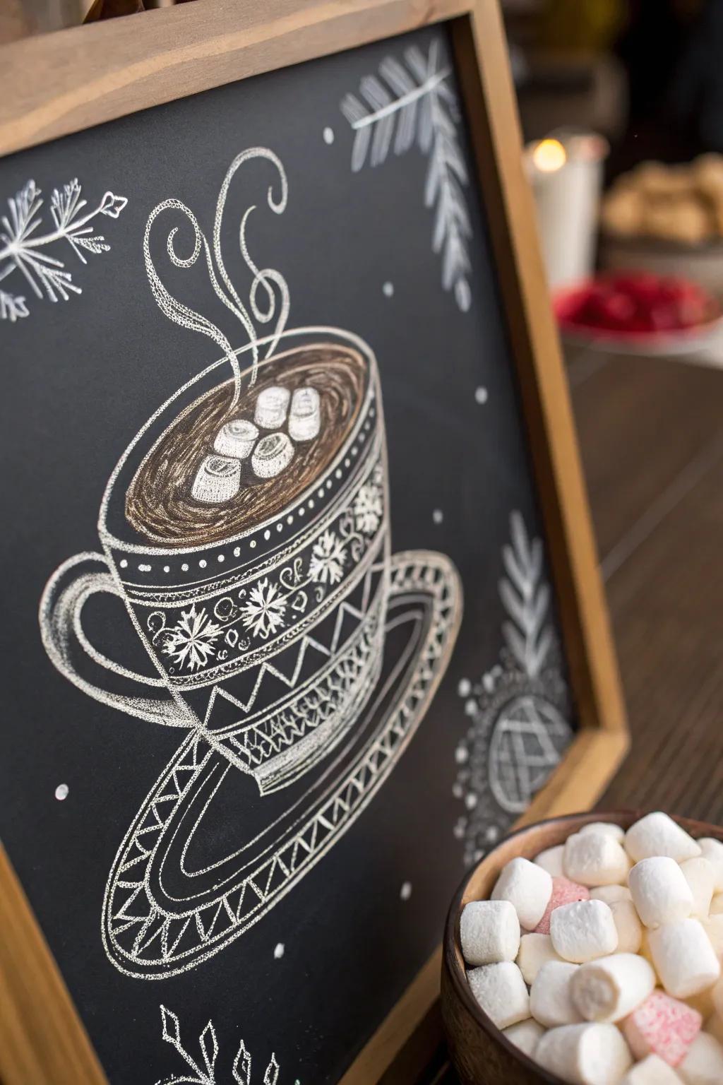 Warm up your winter evenings through a comforting warm cocoa nook, wherein straightforwardness converges with artistic elegance.