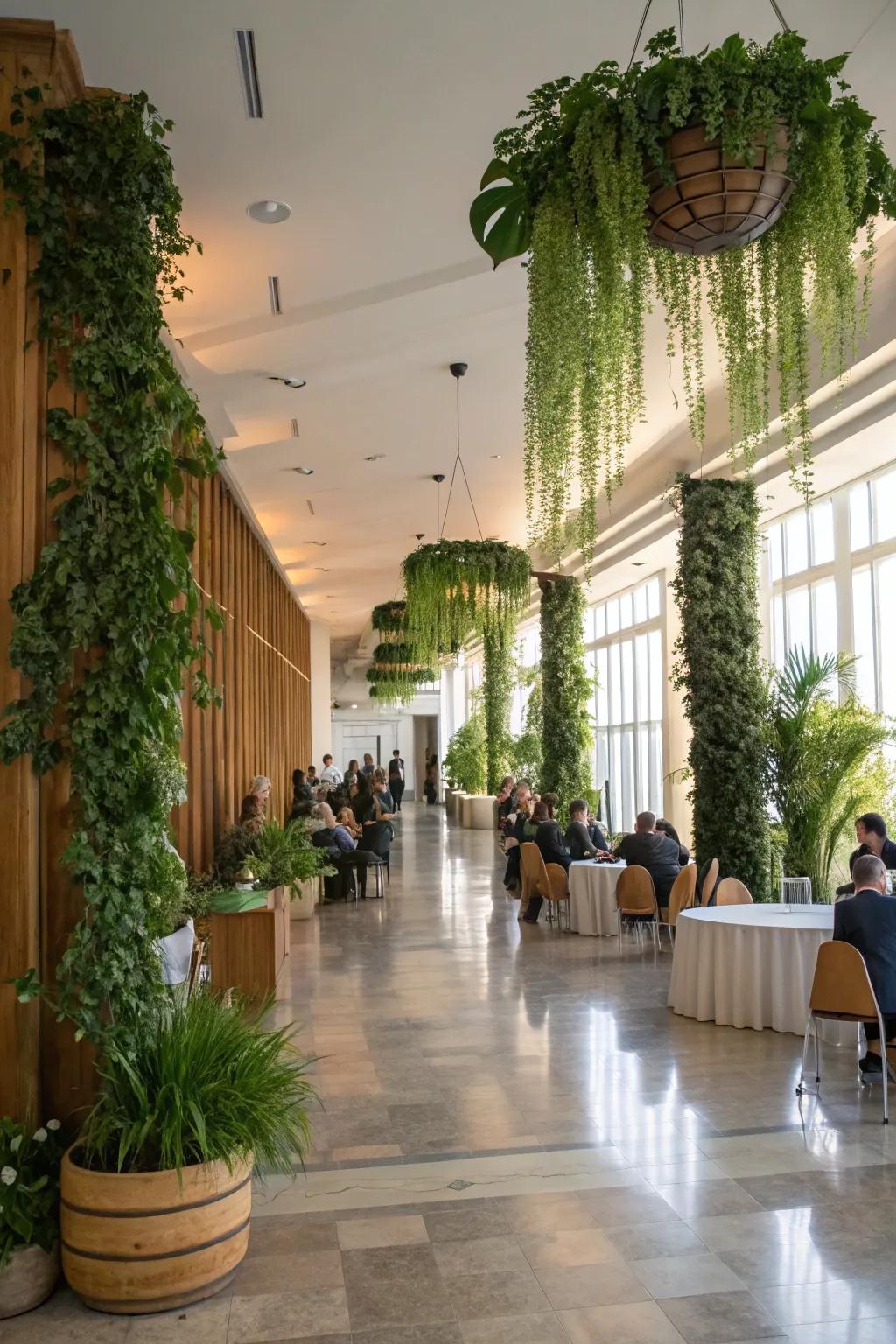 Nature-inspired decorations bring peacefulness inside.