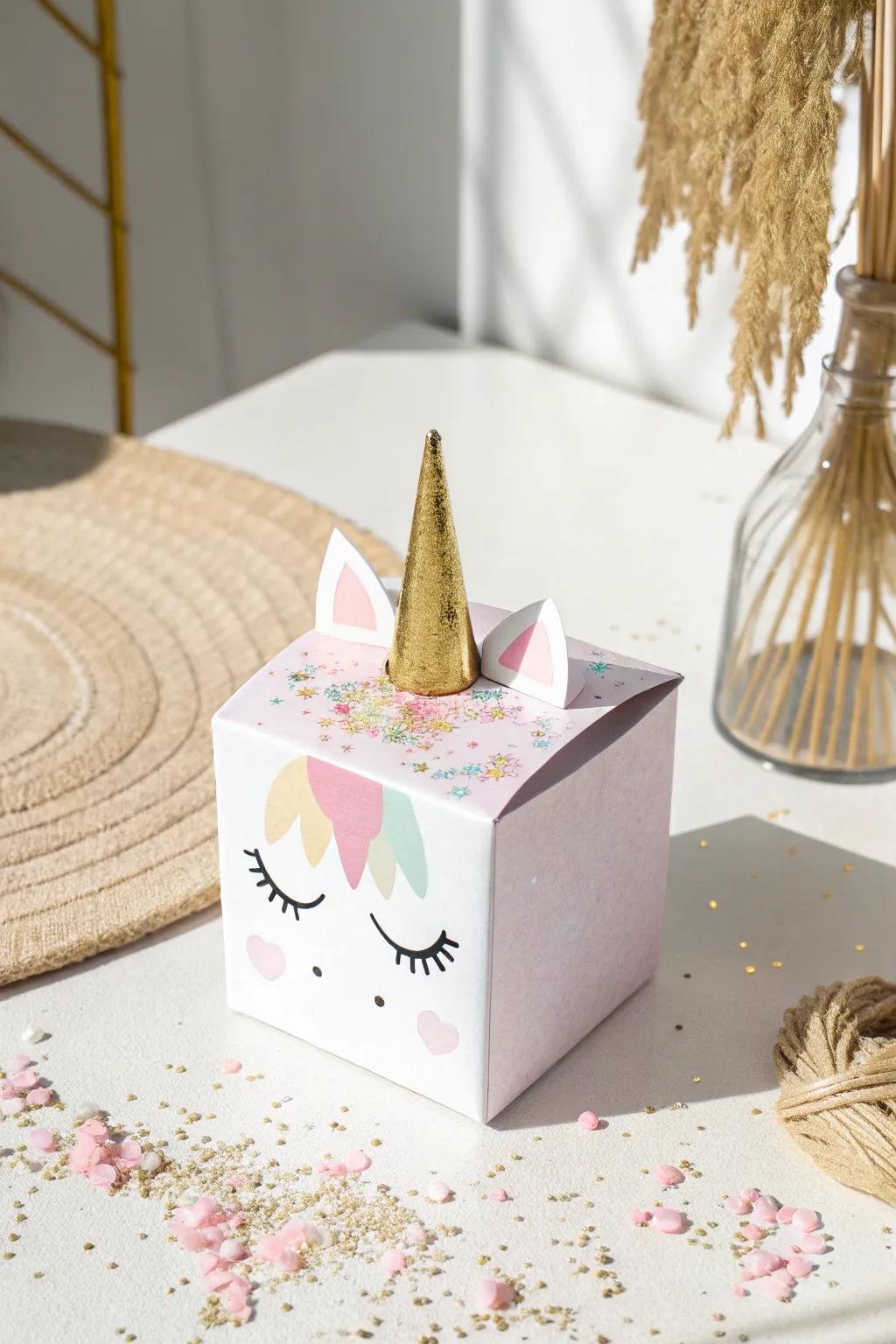 Mythical Equine Enchantment: A Valentine Receptacle that Seizes Hearts with Its Spellbinding Effortlessness.