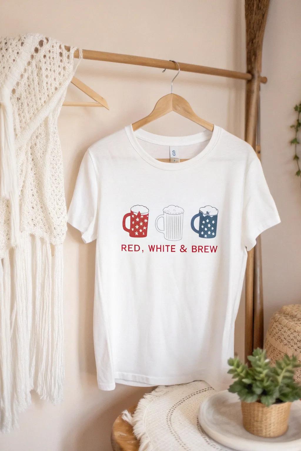 Commemorate in flair with a soupçon of minimalism. Impeccable for your Independence Day outdoor grill party aesthetic! #ScarletIvoryAndBrew #CraftedElegance