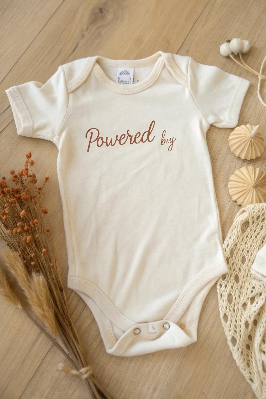 Celebrate the simplicity of infancy nourishment with this 'Fueled by Milk' onesie, where simple design meets boho charm.