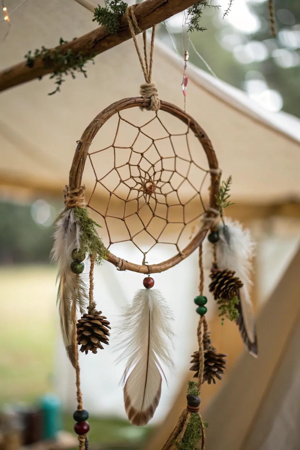 Include a hint of nature's magic in your camping experiences using a handcrafted night protector.