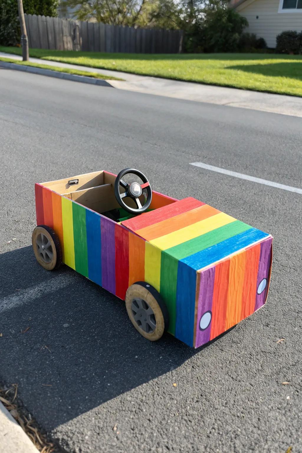 Unleash your creativity with this vibrant Prismatic Racer!