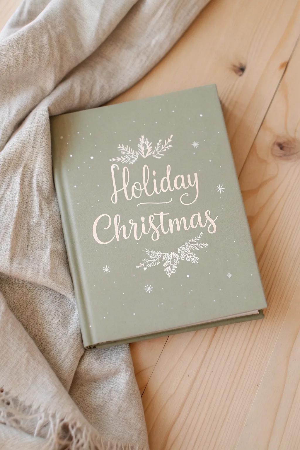 Welcome the joyous season using quirky hand-lettered scripts that bring your Yule stories to life.