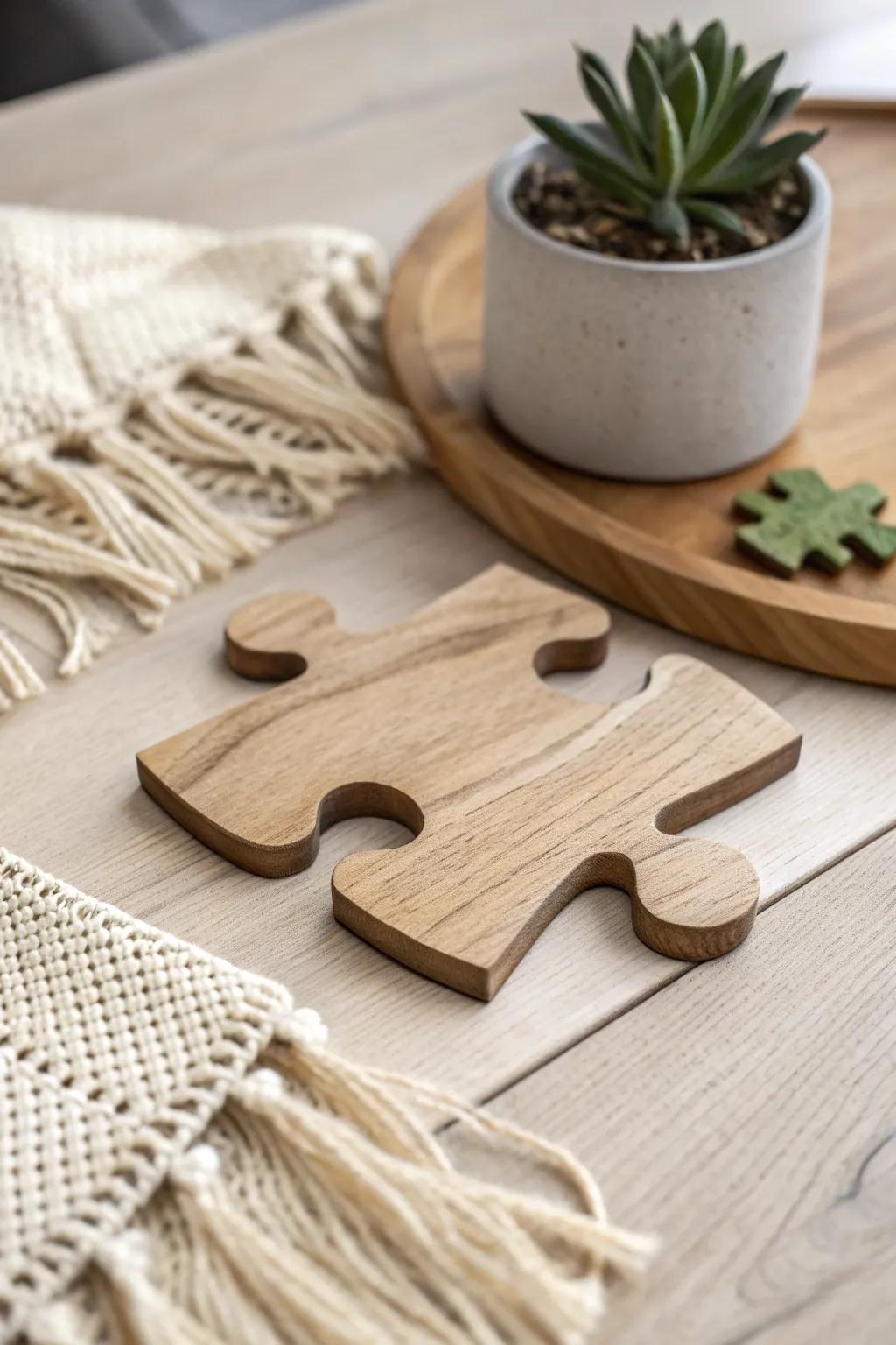 Discover the art of play with handcrafted custom puzzle pieces, perfect for your next game night.