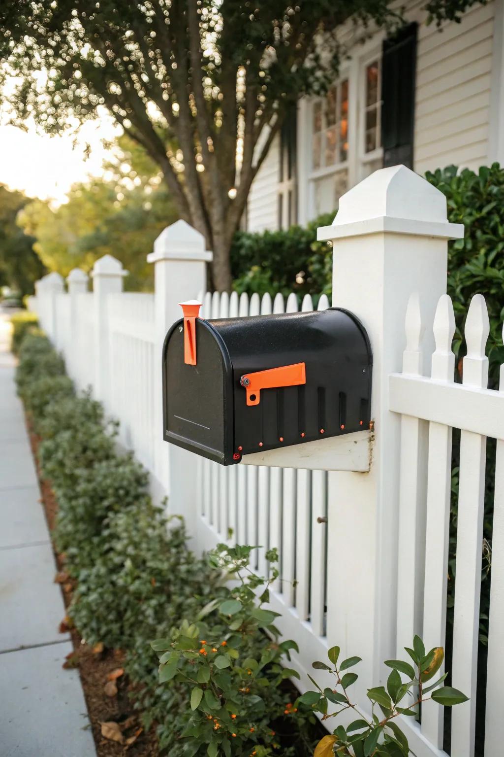 Enhance your curb appeal with a daring, moody mailbox that distinguishes itself with flair.