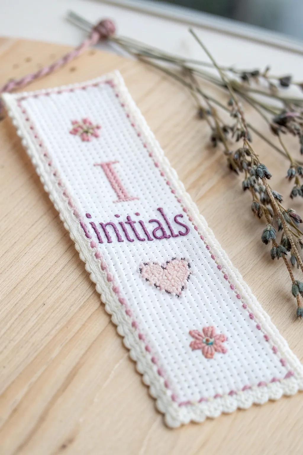 Enrich your reading indulgence with a tailored touch—handcrafted cross-stitched book dividers that resonate with the essence.